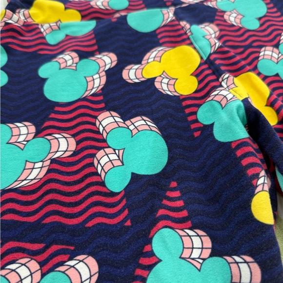 LuLaRoe Disney Mickey Mouse 90s Print Buttery Soft Leggings - Picture 2 of 5